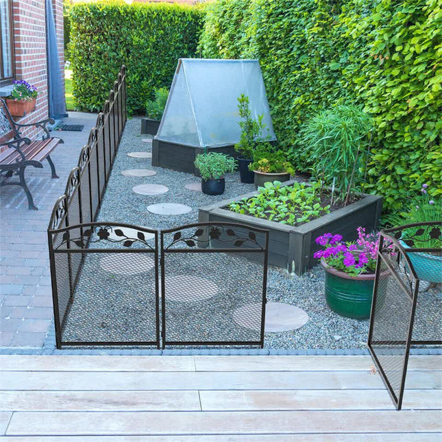 Heavy Duty Foldable Metal Indoor Outdoor Exercise Pet Fence Dog Playpen Kennel.