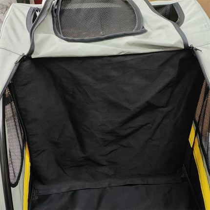 Two Dogs Stroller Divider Pet Travel Stroller Carrier One-key Folding Outdoor.