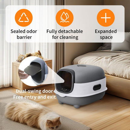 Leak-Proof Cat Littering Box.