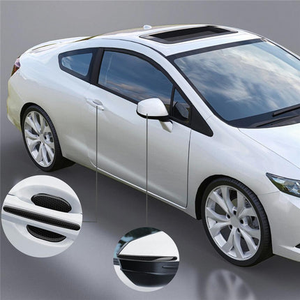 FIN 8PCS Universal Car Door Handle Cup Protector Anti-Scratches Cover Guard Film.