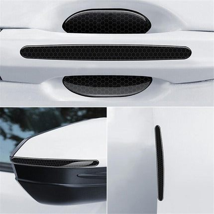 FIN 8PCS Universal Car Door Handle Cup Protector Anti-Scratches Cover Guard Film.