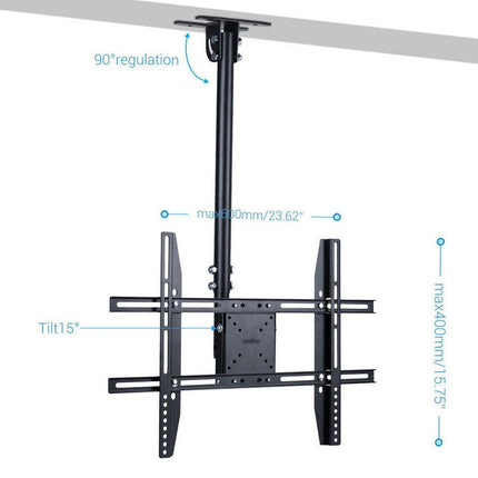 Ceiling Wall Mount TV Bracket 27- 65" with Tilt Feature & 180 Rotate For Samsung.