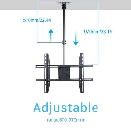 Ceiling Wall Mount TV Bracket 27- 65" with Tilt Feature & 180 Rotate For Samsung.