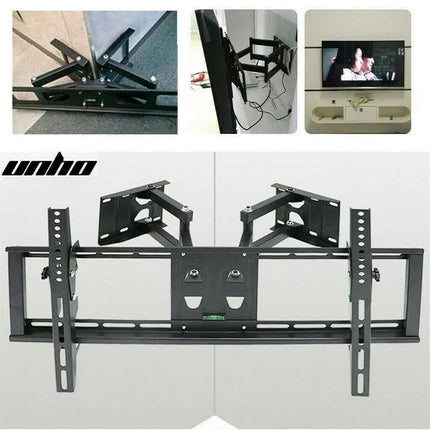 32"-65" Heavy Duty Wall Corner Tv Mount Articulating Premium Swing Arm Bracket.
