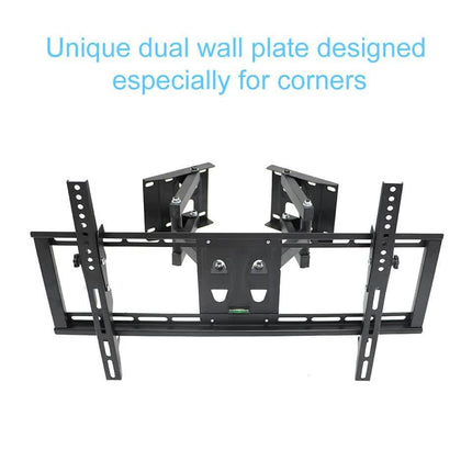 32"-65" Heavy Duty Wall Corner Tv Mount Articulating Premium Swing Arm Bracket.