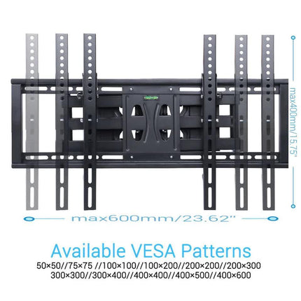 32"-65" Heavy Duty Wall Corner Tv Mount Articulating Premium Swing Arm Bracket.