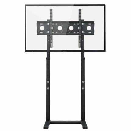 Double Pole Adjustable Tv Cart Floor Stand Mount For 32 to 65Inch.