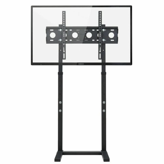 Double Pole Adjustable Tv Cart Floor Stand Mount For 32 to 65Inch.