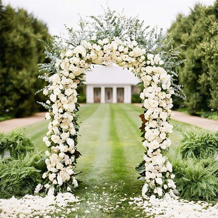 Rustproof Metal Garden Patio Arch Rose Arbour Archway Climbing Plant Trellis AU.