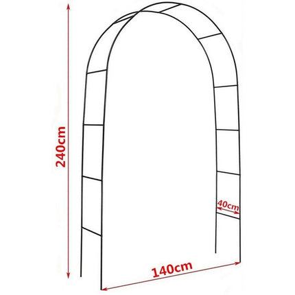 Rustproof Metal Garden Patio Arch Rose Arbour Archway Climbing Plant Trellis AU.