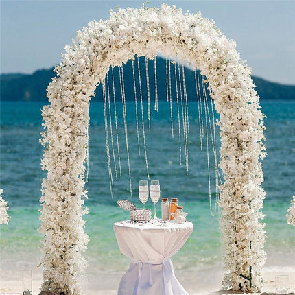 Rustproof Metal Garden Patio Arch Rose Arbour Archway Climbing Plant Trellis AU.