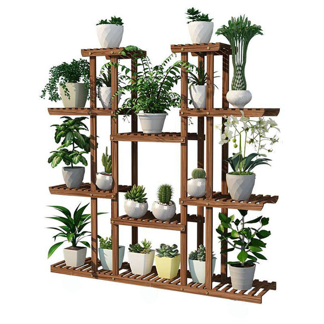 Large Wood Plant Stand Shelf.
