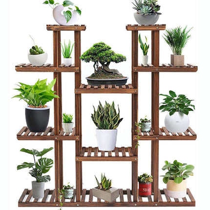 Large Wood Plant Stand Shelf.