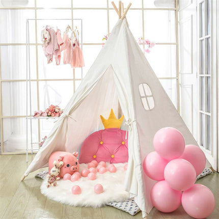 Folding Kids Tent Wigwam Teepee Childrens Play House Indoor Outdoor Girls Boys.
