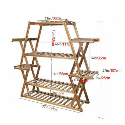Multilayer Corner Garden Plant Stand Elegant and Practical Display Solution.