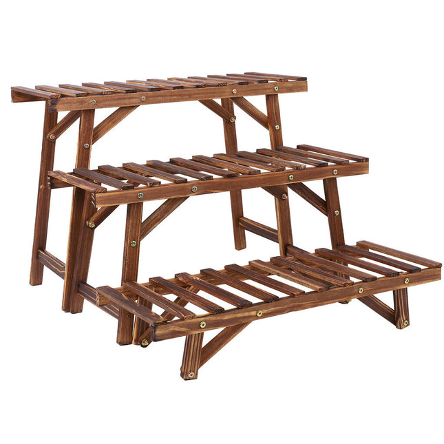 3pcs Plant Stand Flower Step Bench Rack Herb Storage Shelf Garden Indoor Outdoor.