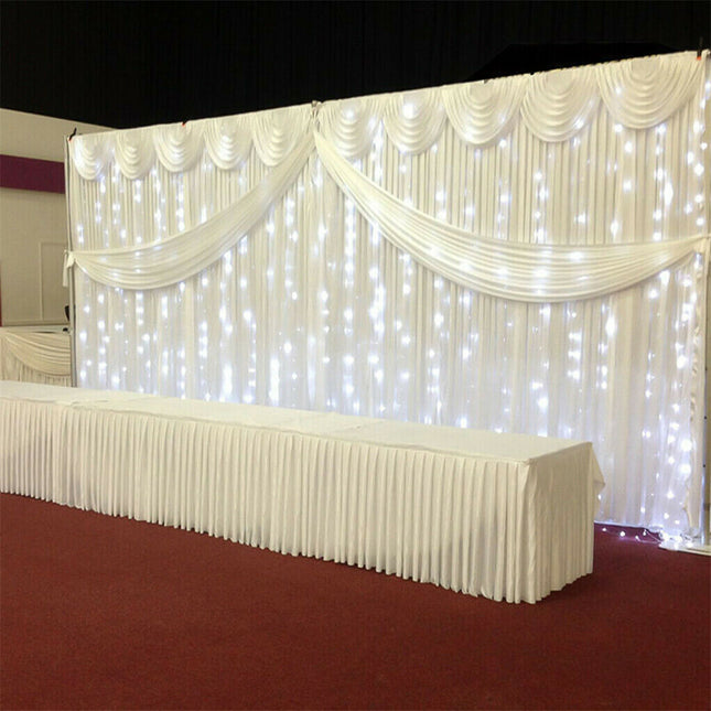 3M*6M Telescopic Wedding Backdrop Stand Balloon Curtain Hanging Pipe Background.
