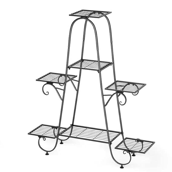 Stable 7 Tier Metal Plant Stand Flower Pot Rack Display Holder Shelf Home Garden.