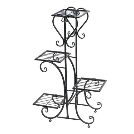 4-Tier Heavy Duty Plant Potted Stand Flower Planters Display Rack Outdoor Indoor.