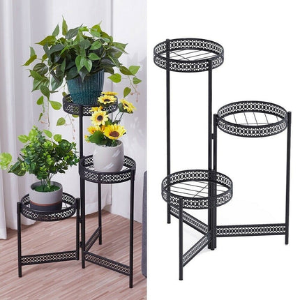 Premium Quality Black Metal Plant Stand.