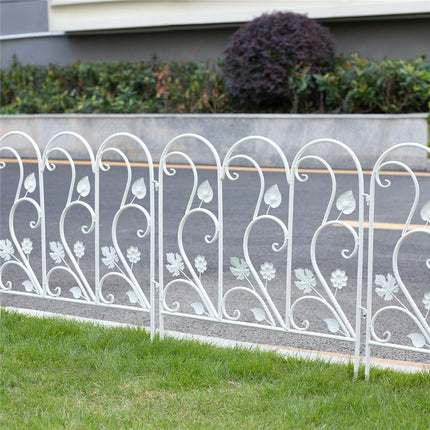 5PCS Decorative Garden Fence Folding Patio Fences Rustproof 59.5x62cm Landscape.