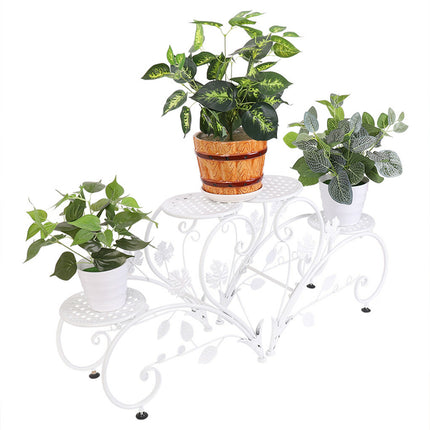 Outdoor Indoor Metal Flower Pots Planter Plant Stands Garden Shelf Racks.