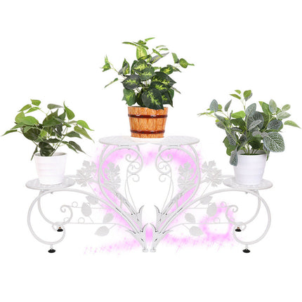 Outdoor Indoor Metal Flower Pots Planter Plant Stands Garden Shelf Racks.