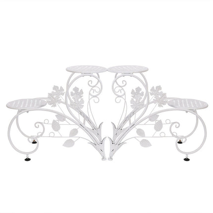 Outdoor Indoor Metal Flower Pots Planter Plant Stands Garden Shelf Racks.