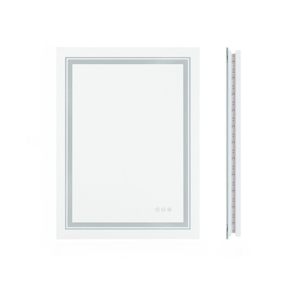 Modern Luxury: LED Mirror with Defogger 600*800mm Double LED.