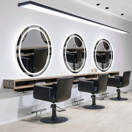 60x80cm Oval Backlit + Front LED Bathroom Mirror Dimmable Shatter-Proof Vanity Mirror.