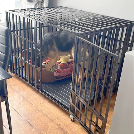 Heavy Duty Dog Cage with Lock & Bottom Tray.