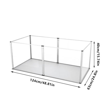 Large Acrylic Dog Playpen Fence Clear Pet Fertility Cage Fence Enclosure Playgroup.
