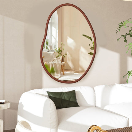 Wooden Frame Wall Mirror - Entryway & Hall Decor.