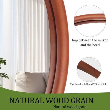 Wooden Frame Wall Mirror - Entryway & Hall Decor.