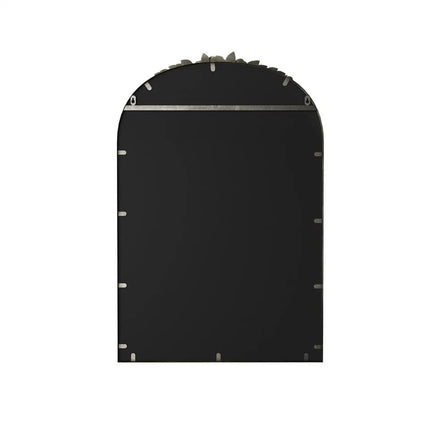 Antique Baroque Arched Wall Mirror Rose Edge Decorative Mirror Fireplace Entryway.