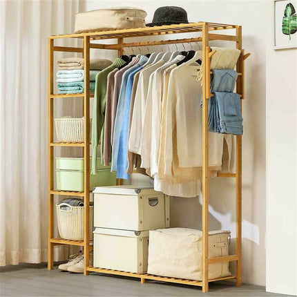 Open Wardrobe Clothes Rail Rack Hanging Garment Heavy Duty Organizer Coat Shelf.
