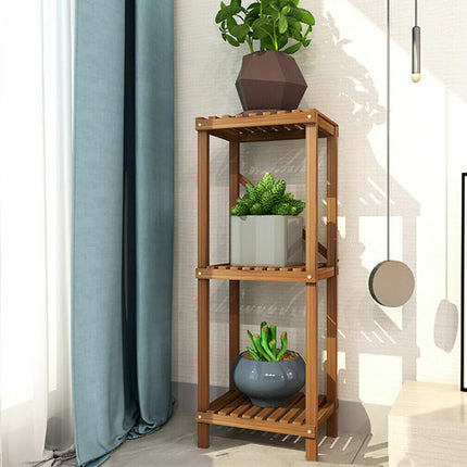 Detachable Diy Wood Plant Stand Pots Organizer Rack Multifunctional Shelf Decor.