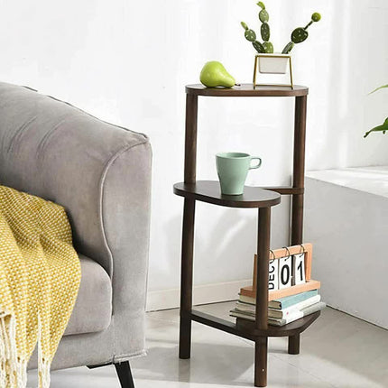3 Tier bamboo plant stand for garden and living room-Brown.