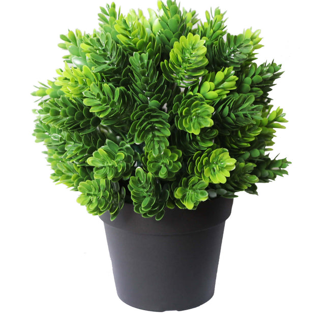 Small Potted Artificial Flowering Hop Plant UV Resistant 20cm.