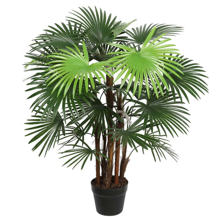 Artificial Wide Leaf Fan Palm Tree 90cm.