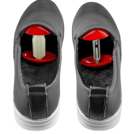 Adjustable Plastic Shoe Stretcher, Red and White, Universal Size.