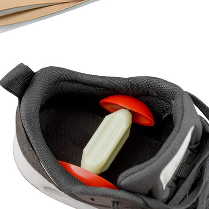 Adjustable Plastic Shoe Stretcher, Red and White, Universal Size.