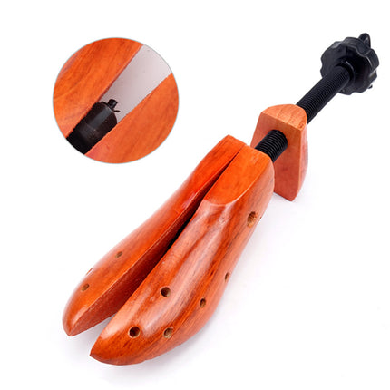 1 PCS Brown Adjustable Wooden Shoe Stretcher for Women, Small Size (EUR 34-38).