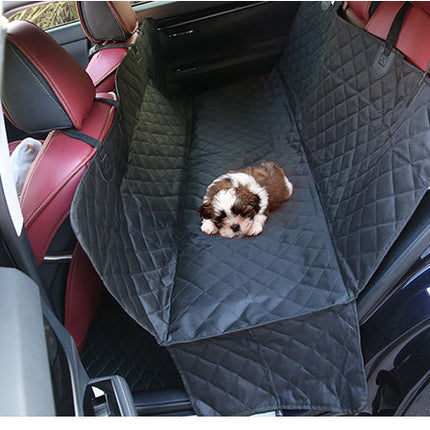 Dog Car Seat Cover with Mesh Window, Waterproof Pet Seat Cover for Back Seat, Non-Slip Durable Scratchproof Dog Hammock for Cars, Trucks and SUVs.
