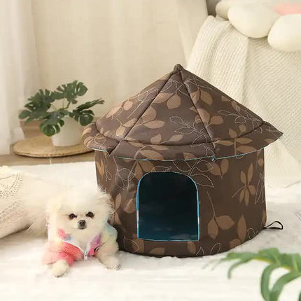 Outdoor Waterproof Cat House - Insulated, Weatherproof, Warm Shelter for Cats, Ideal for Winter Protection, Size: S 35*40cm.