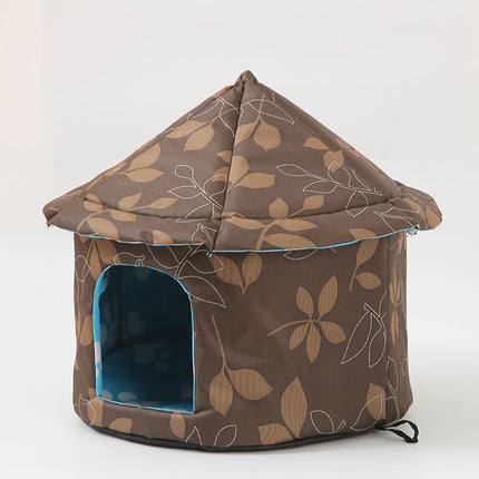 Outdoor Waterproof Cat House - Insulated, Weatherproof, Warm Shelter for Cats, Ideal for Winter Protection,Size: L 45*41cm.