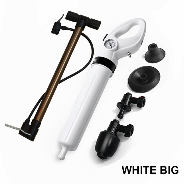 Powerful Air Drain Blaster Plunger for Toilet, Sink, and Floor Drains.