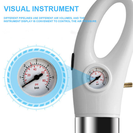 Powerful Air Drain Blaster Plunger for Toilet, Sink, and Floor Drains.