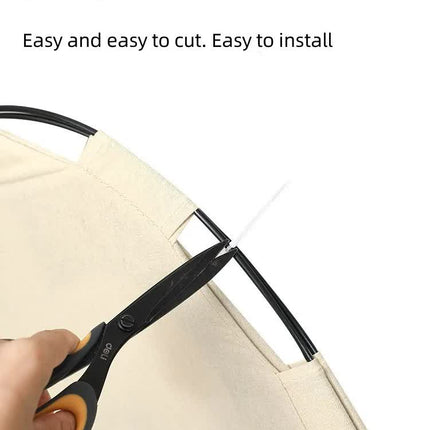 Outdoor Cat House,Pet Tent -Windproof and Dustproof Shelter for Small Pets, Apricot, Size: M  40*40*37cm.
