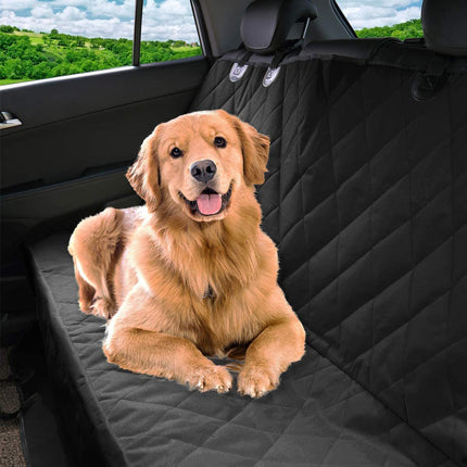Universal Waterproof Dog Car Seat Cover with Non-Slip Backing - Pet Travel Protection Mat.
